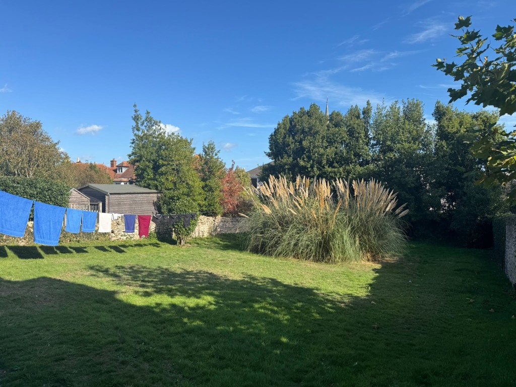 Lot: 133 - FREEHOLD BUILDING ARRANGED AS THREE FLATS PLUS BASEMENT - Rear garden